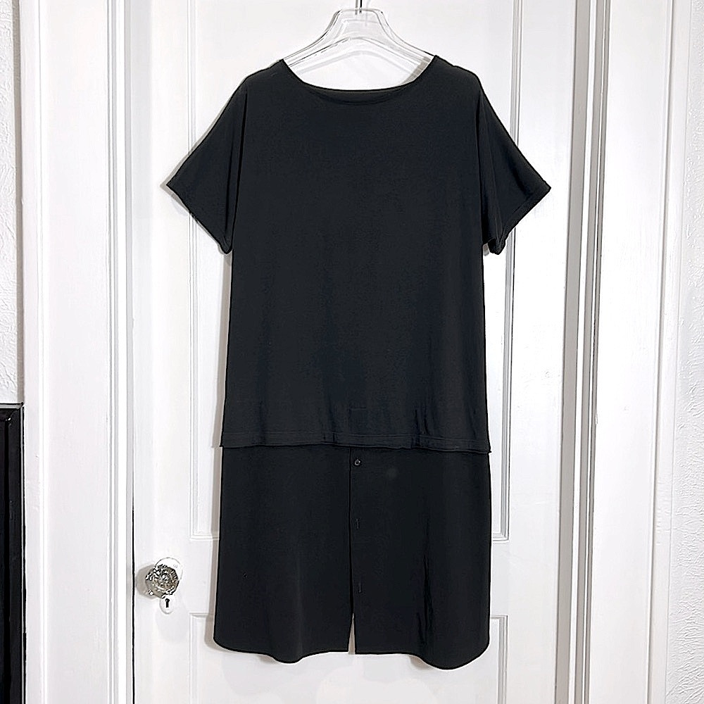 Y's by Yohji Yamamoto Bateau Neckline Midi Length Dress Size: 2 M